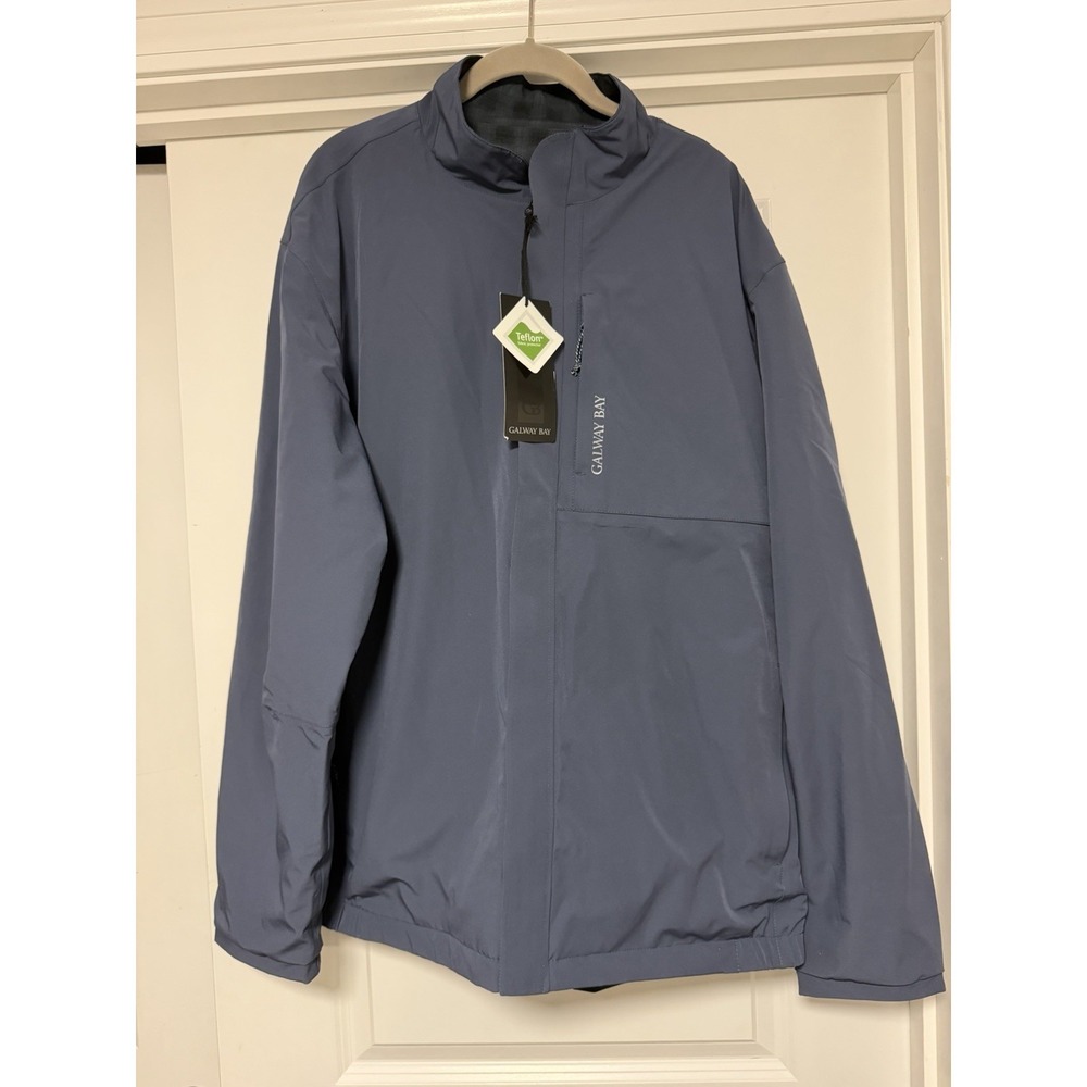 Galway Bay, Lined Long Sleeve Reversible All-Weather Golf Jacket, Mens Size 3XL